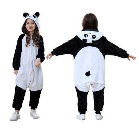 panda onesie FOR KIDS girls boys  in california usa pajama cosplay costume for adults men women unisex for halloween christmas jammies for parties 