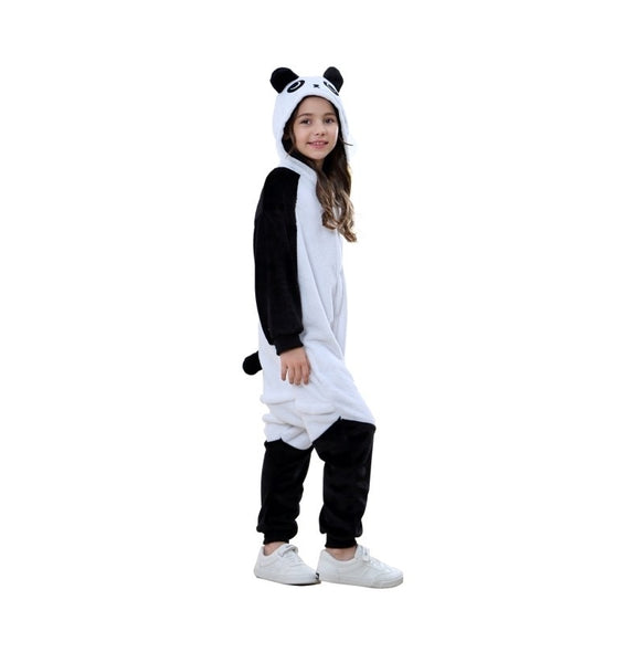 Jammies For Parties Unisex Animal Onesie Pajamas For Kids (PANDA)