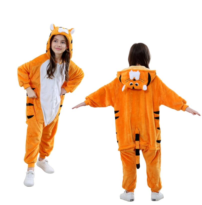 tiger onesie pajama for kids 