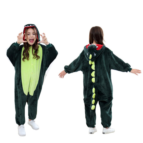 dinosaur onesie for kids boys and girls dino jammies sleepwear jumpsuit kigurumi sazac dragon crocodile cosplay pajama for halloween and christmas