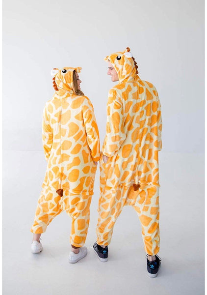 Jammies For Parties Unisex Animal Onesie Pajamas For Adults (GIRAFFE)