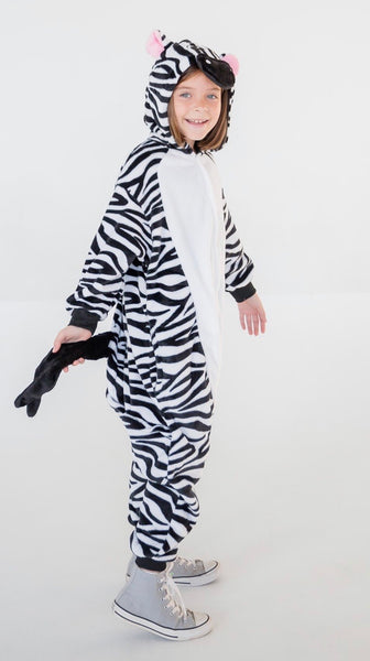 zebra onesie sleepwear pajama for girls and boys 